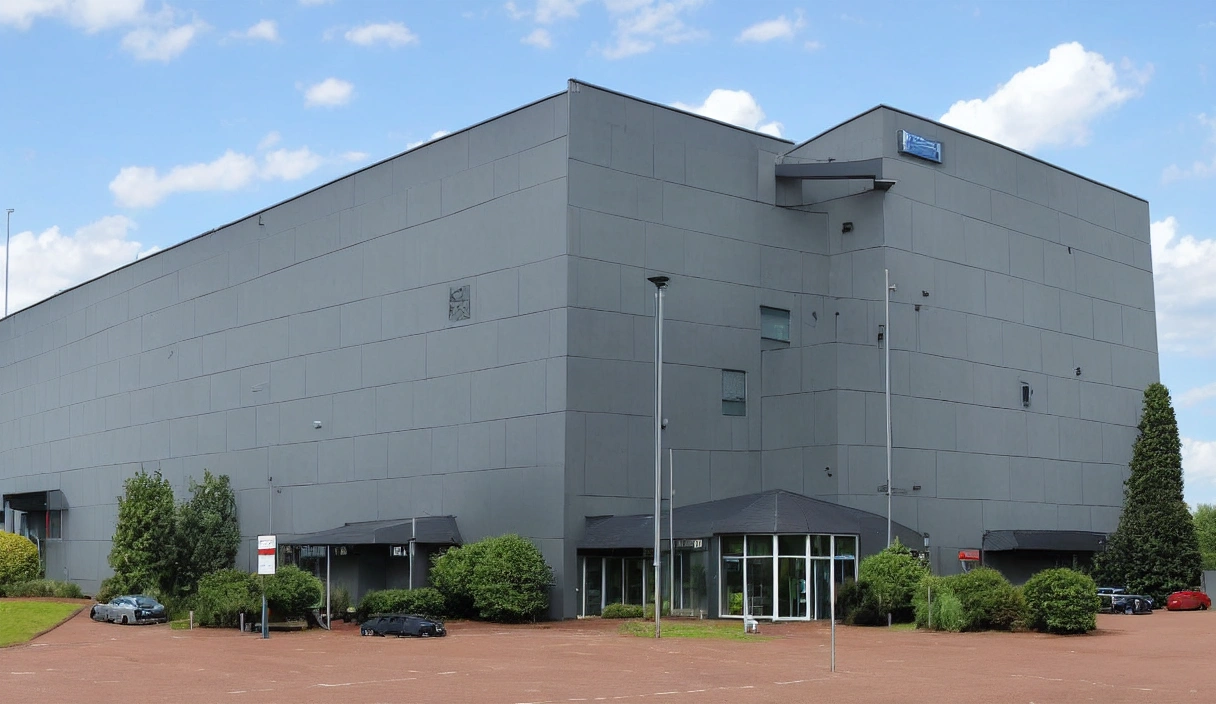 A security-covered building in West Bromwich