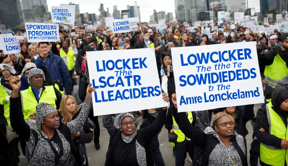 A woman holding a sign that reads "Unlock the Power of Schroders Secured Loans."