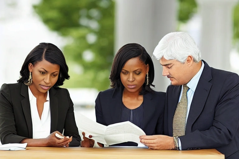 A woman is reading a document entitled "Benefits of J.P. Morgan Secured Loans." The woman is looking