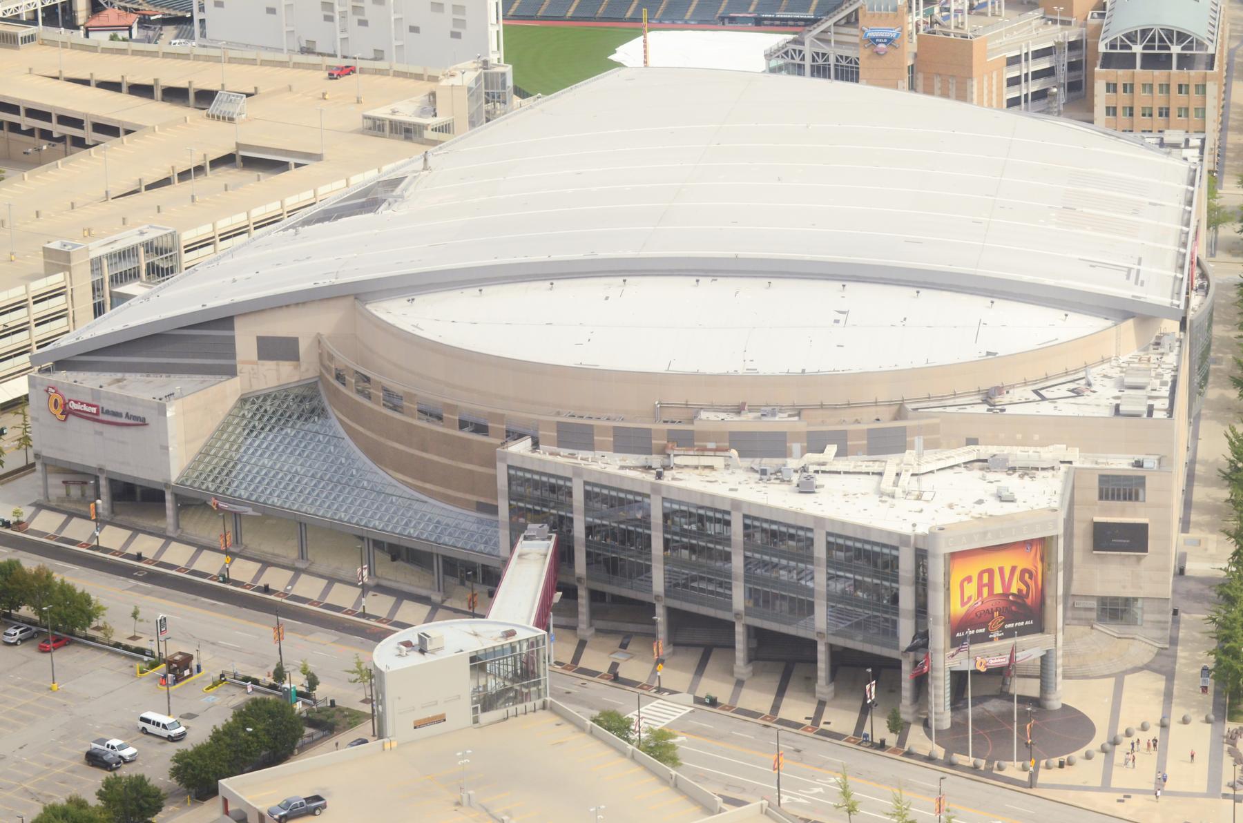 File:Quicken Loans Arena 4.jpg - a sign that says no one is in the picture